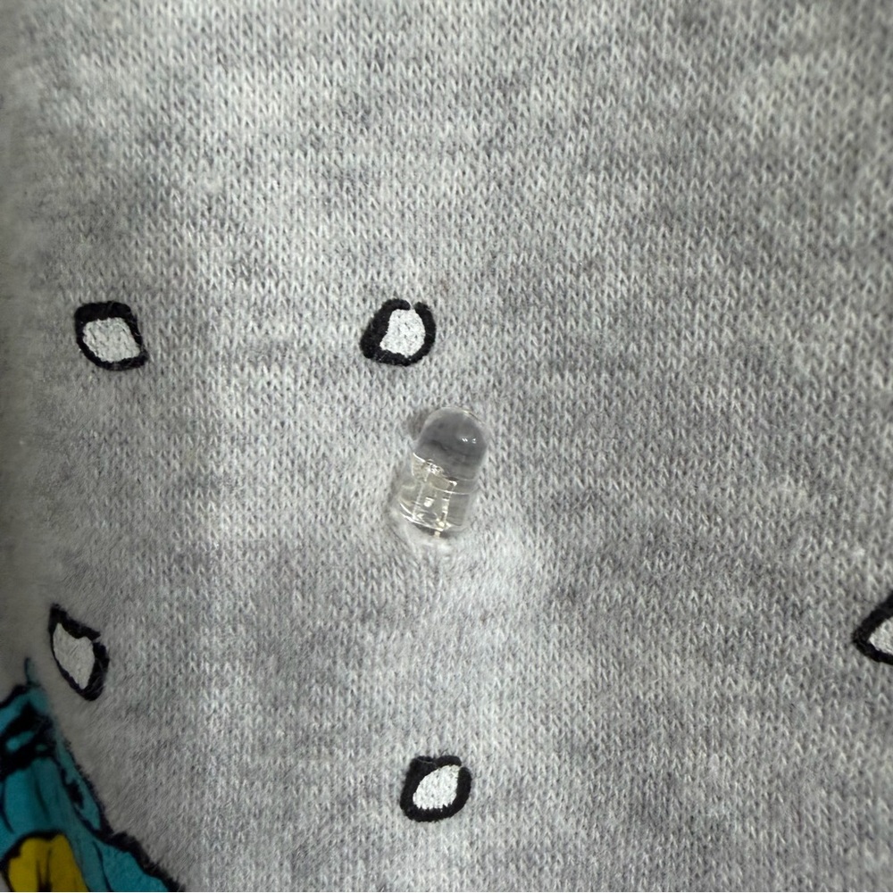 Peanuts Christmas Caroling Sweatshirt Grey Heather Snoopy Large - Picture 3 of 10